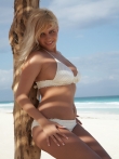 Сиськи в песке на пляжном отдыхе натуральной блондинки, фото 5
