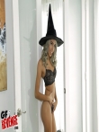 Секс в костюме на хеллоуин красотки Janice Griffith с волосатой писькой, фото 6