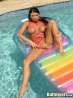 Lisa rose в красном купальнике, фото 6