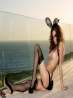 Сексуальная гламурная зайка Malena Morgan в чулках, фото 7