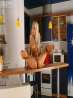 Гимнастика молоденькой блондинки на кухне голышом (18 фото), фото 11