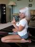 Блондинка Lee Monroe c большими силиконовыми сиськами, фото 3