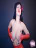 Большая грудь Violet в  красном Латексе, фото 8