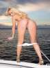 Белый купальник фото модели Дженнифер с большими грудями, фото 9